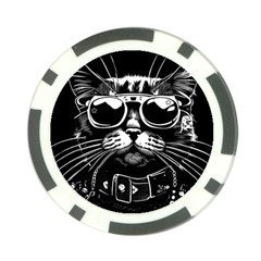 Schwarz Katze Punk Poker Chip Card Guard by 2607694c