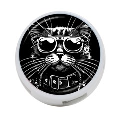 Schwarz Katze Punk 4-port Usb Hub (one Side) by 2607694c