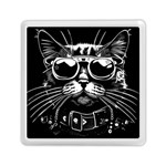 Schwarz katze punk Memory Card Reader (Square) Front