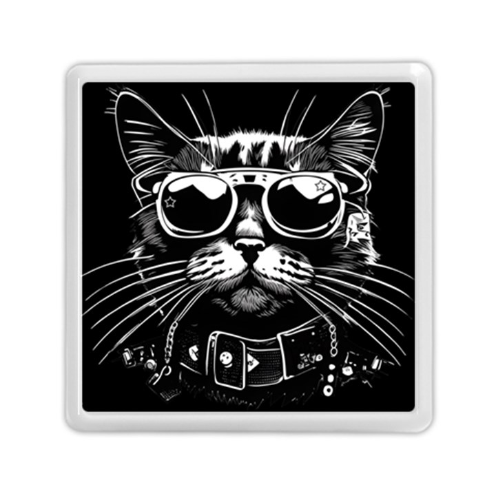 Schwarz katze punk Memory Card Reader (Square)