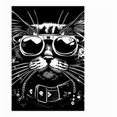 Schwarz katze punk Small Garden Flag (Two Sides)