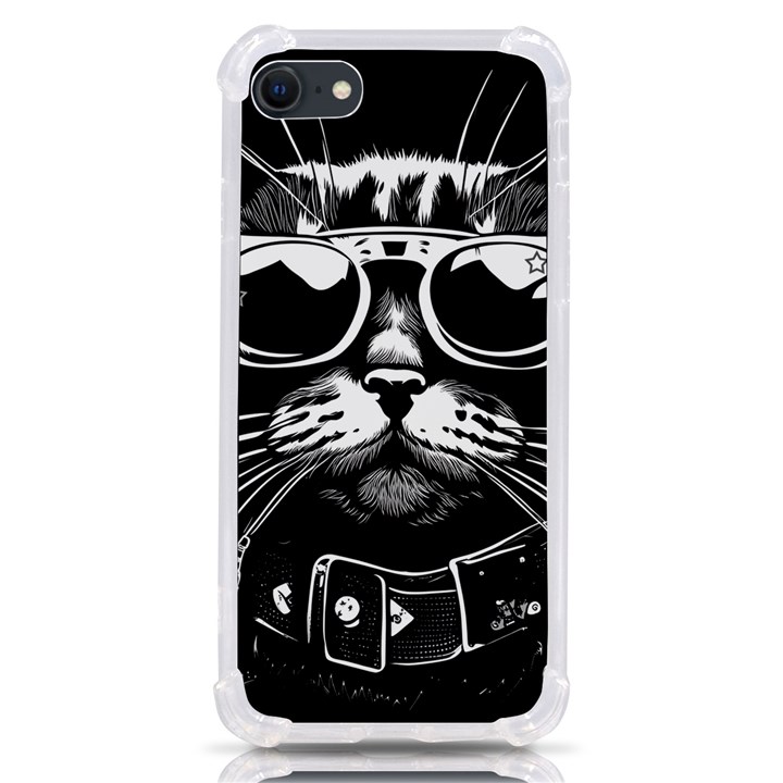 Schwarz katze punk iPhone SE