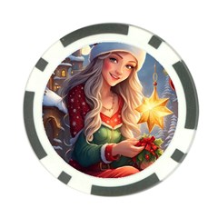 Christmas Greetings Poker Chip Card Guard by 2607694c