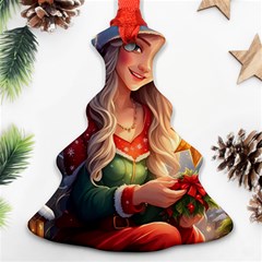 Christmas Greetings Ornament (christmas Tree) 