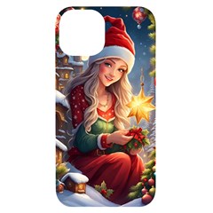 Christmas Greeting Iphone 14 Black Uv Print Case by 2607694c