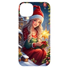 Christmas Greeting Iphone 14 Plus Black Uv Print Case by 2607694c