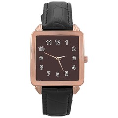 4 Farben Rose Gold Leather Watch  by 2607694c