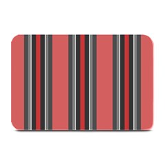 Rosa Grau Streifen Plate Mats by 2607694c