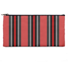 Rosa Grau Streifen Pencil Case by 2607694c