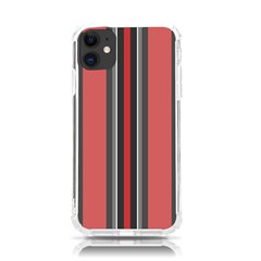 Rosa Grau Streifen Iphone 11 Tpu Uv Print Case by 2607694c