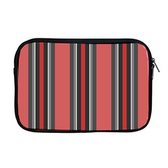 Rosa Grau Streifen Apple Macbook Pro 17  Zipper Case by 2607694c