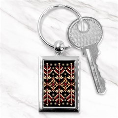 Vector Illustration Of Ukrainian Folk Seamless Pattern Ethnic Ornament Border Element Traditional Key Chain (rectangle) by Bedest