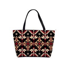 Vector Illustration Of Ukrainian Folk Seamless Pattern Ethnic Ornament Border Element Traditional Classic Shoulder Handbag by Bedest