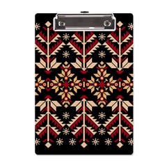 Vector Illustration Of Ukrainian Folk Seamless Pattern Ethnic Ornament Border Element Traditional A5 Acrylic Clipboard by Bedest