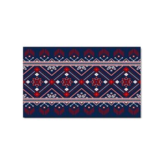 Ukrainian Folk Seamless Pattern Ornament Art Sticker (rectangular) by Bedest