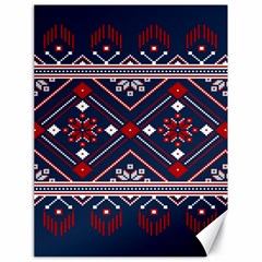 Ukrainian Folk Seamless Pattern Ornament Art Canvas 18  X 24  by Bedest