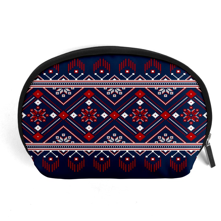 Ukrainian Folk Seamless Pattern Ornament Art Accessory Pouch (Large)