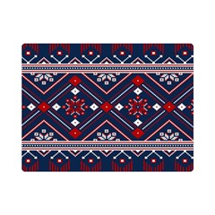 Ukrainian Folk Seamless Pattern Ornament Art Premium Plush Fleece Blanket (mini) by Bedest