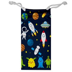 Big Set Cute Astronauts Space Planets Stars Aliens Rockets Ufo Constellations Satellite Moon Rover V Jewelry Bag by Bedest