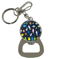 Big Set Cute Astronauts Space Planets Stars Aliens Rockets Ufo Constellations Satellite Moon Rover V Bottle Opener Key Chain by Bedest