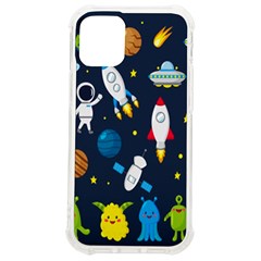 Big Set Cute Astronauts Space Planets Stars Aliens Rockets Ufo Constellations Satellite Moon Rover V Iphone 12 Mini Tpu Uv Print Case	 by Bedest