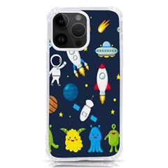 Big Set Cute Astronauts Space Planets Stars Aliens Rockets Ufo Constellations Satellite Moon Rover V Iphone 14 Pro Max Tpu Uv Print Case by Bedest