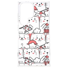 Cute Cat Chef Cooking Seamless Pattern Cartoon Samsung Galaxy S24 Plus 6 7 Inch Tpu Uv Case