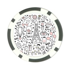 Big Collection With Hand Drawn Objects Valentines Day Poker Chip Card Guard by Bedest