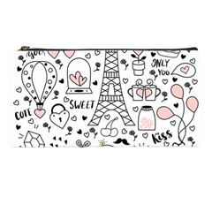 Big Collection With Hand Drawn Objects Valentines Day Pencil Case by Bedest