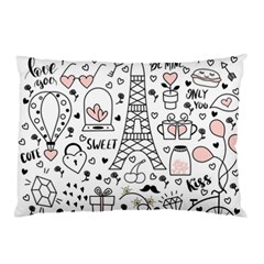 Big Collection With Hand Drawn Objects Valentines Day Pillow Case (two Sides) by Bedest