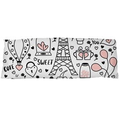 Big Collection With Hand Drawn Objects Valentines Day Body Pillow Case Dakimakura (two Sides) by Bedest