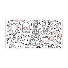 Big Collection With Hand Drawn Objects Valentines Day Yoga Headband by Bedest