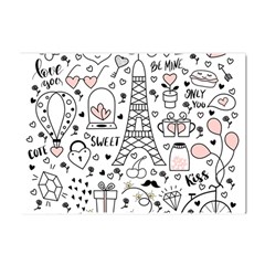 Big Collection With Hand Drawn Objects Valentines Day Crystal Sticker (a4) by Bedest