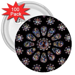 Photo Chartres Notre Dame 3  Buttons (100 Pack)  by Bedest