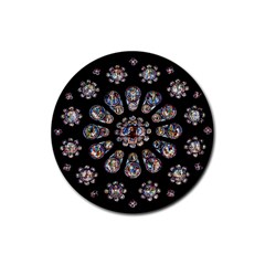 Photo Chartres Notre Dame Rubber Round Coaster (4 Pack)