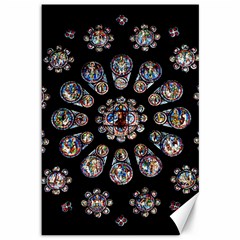 Photo Chartres Notre Dame Canvas 12  X 18  by Bedest