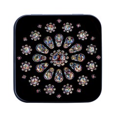 Photo Chartres Notre Dame Square Metal Box (black) by Bedest