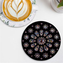 Photo Chartres Notre Dame Uv Print Round Tile Coaster by Bedest