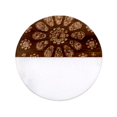 Photo Chartres Notre Dame Classic Marble Wood Coaster (round)  by Bedest