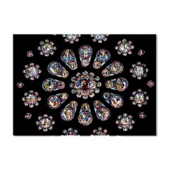 Photo Chartres Notre Dame Crystal Sticker (a4) by Bedest