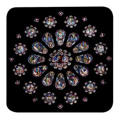 Photo Chartres Notre Dame Square Glass Fridge Magnet (4 Pack) by Bedest