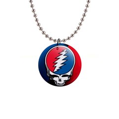 Grateful Dead Big Skull 1  Button Necklace by Bedest