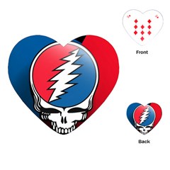 Grateful Dead Big Skull Playing Cards Single Design (heart)