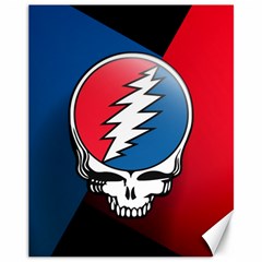 Grateful Dead Big Skull Canvas 11  X 14  by Bedest