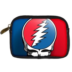 Grateful Dead Big Skull Digital Camera Leather Case by Bedest