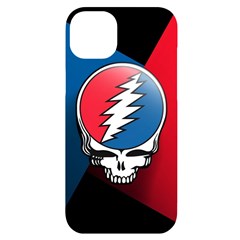 Grateful Dead Big Skull Iphone 14 Plus Black Uv Print Case by Bedest