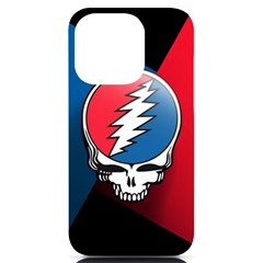 Grateful Dead Big Skull Iphone 14 Pro Black Uv Print Case by Bedest