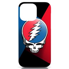 Grateful Dead Big Skull Iphone 14 Pro Max Black Uv Print Case by Bedest