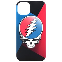 Grateful Dead Big Skull Iphone 15 Pro Black Uv Print Pc Hardshell Case by Bedest