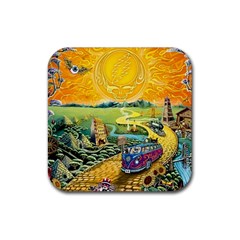 Grateful Dead Golden Road Rubber Coaster (square) by Bedest